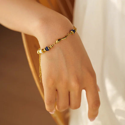 [GALE]Quintessa Layered Chain Pearl Bracelet