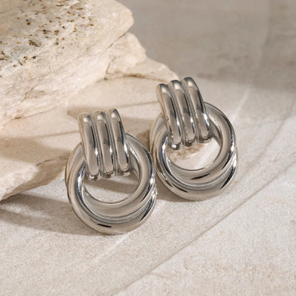 [GALE]Luna Layered Hoop Earrings