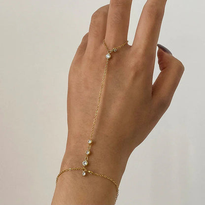 [GALE]Elina Diamond Hand Chain