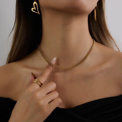 [GALE]Ysolde Gold Chain Necklace
