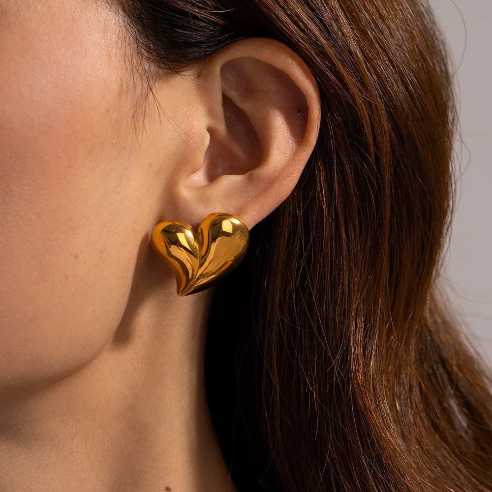 [GALE]Dorothea Heart Earrings