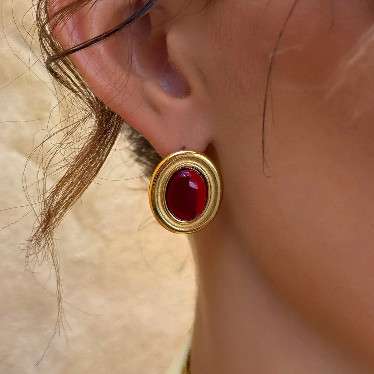 [GALE]Fresca Gemstone Earrings
