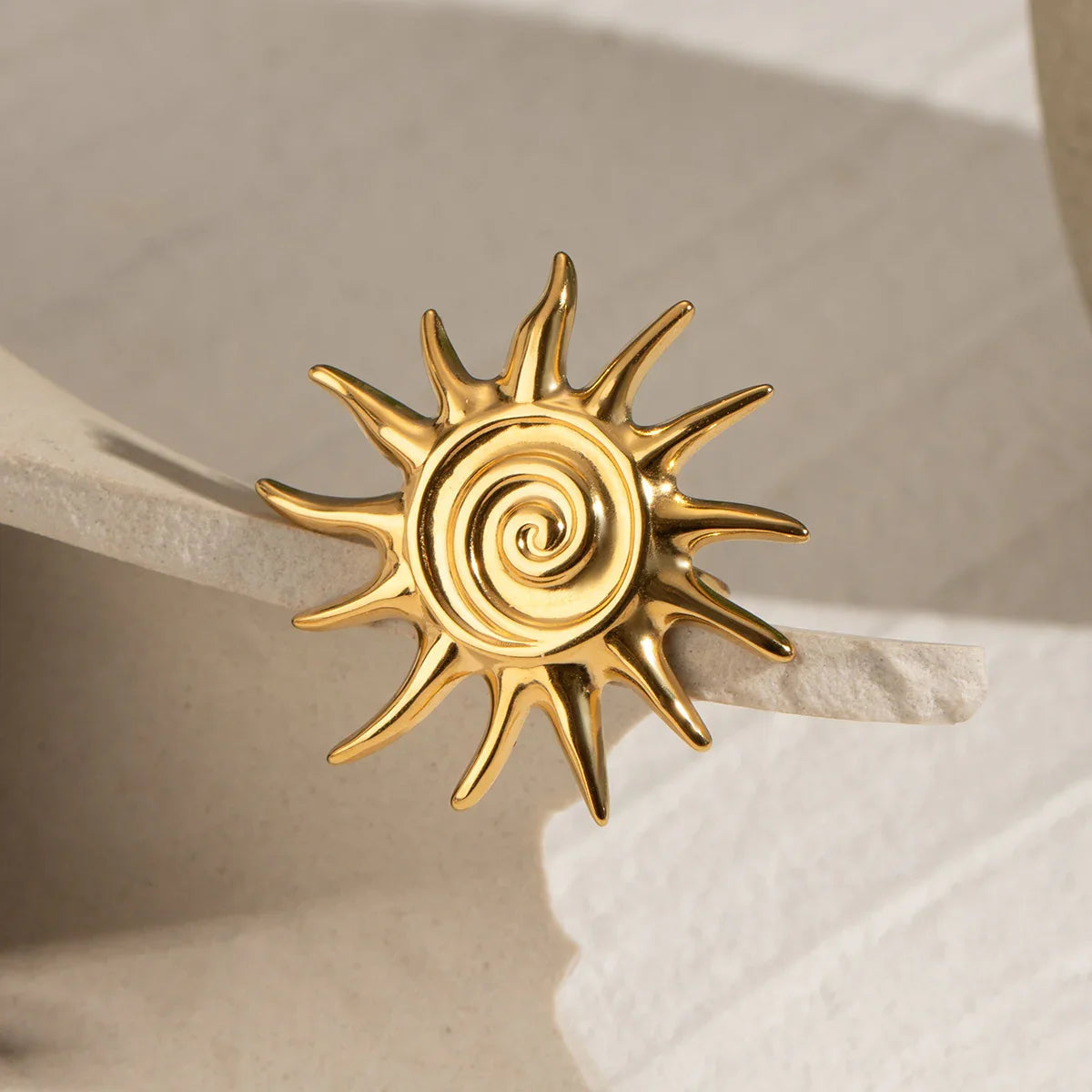 [GALE]Solstice Golden Sun Ring