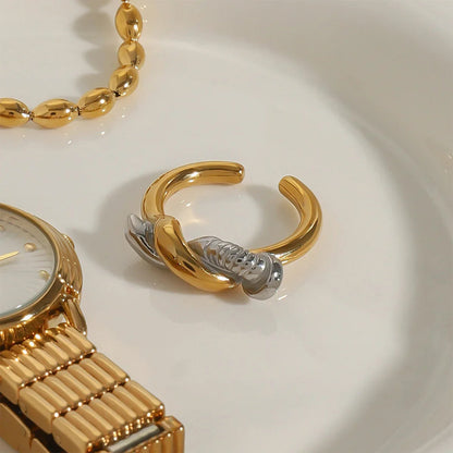 [GALE]Trinity Twisted Nail Ring