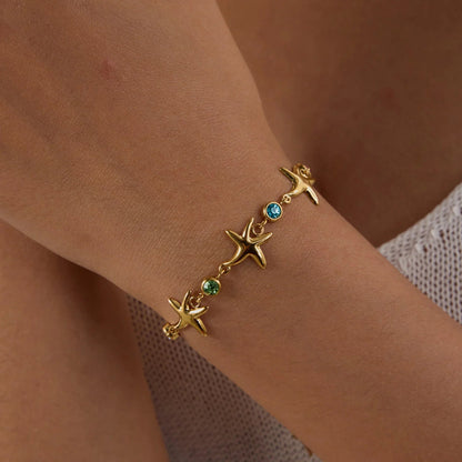 [GALE]Kristine Golden Starfish Bracelet