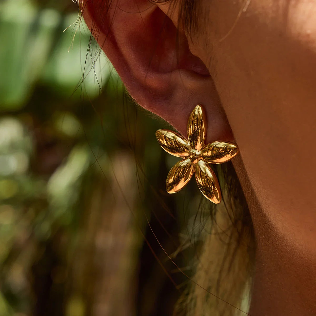 [GALE]Monica Floral Gold Earrings