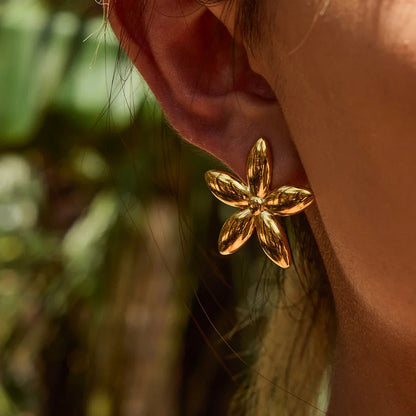 [GALE]Monica Floral Gold Earrings