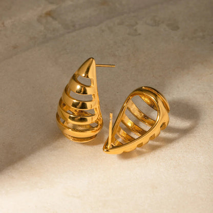 [GALE]Katrin Drop Gold Earrings