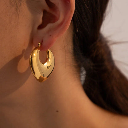[GALE]Fawn Gold Hoops