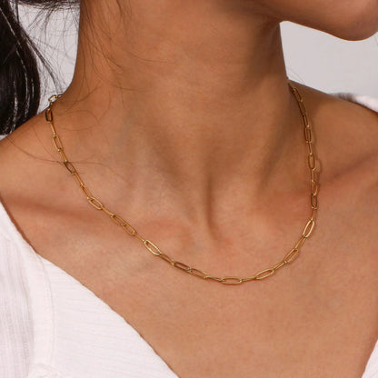 [GALE]Lena Golden Chain Necklace