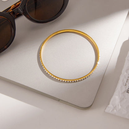 [GALE]Kalista Diamond Gold Bangle