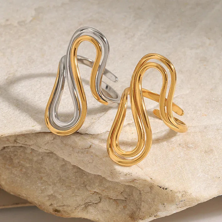 [GALE]Halle Abstract Gold Ring