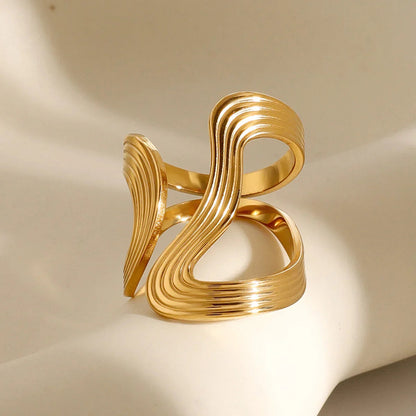 [GALE]Vivi Twisted Band Gold Ring