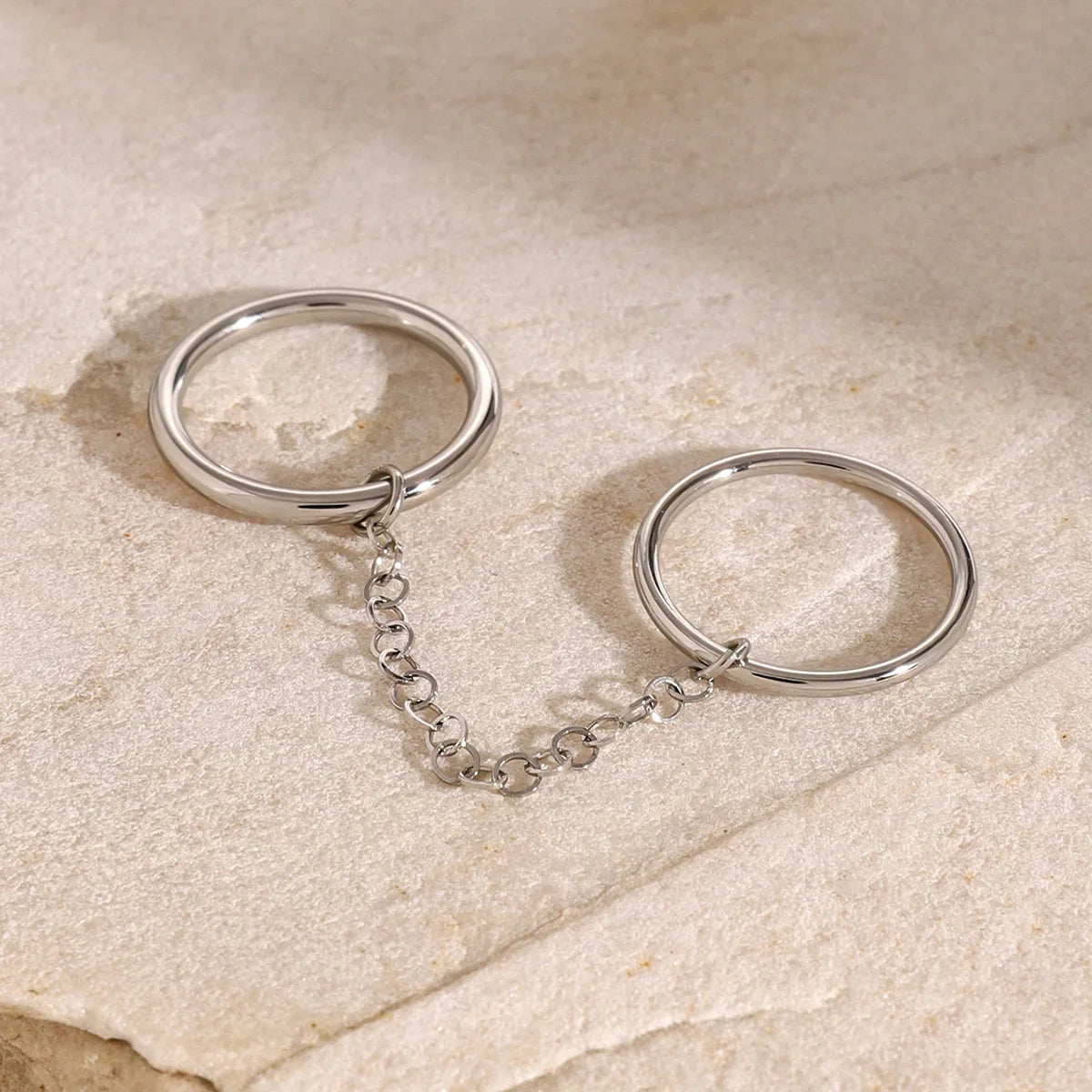 [GALE]Bridget Chain Stacked Ring