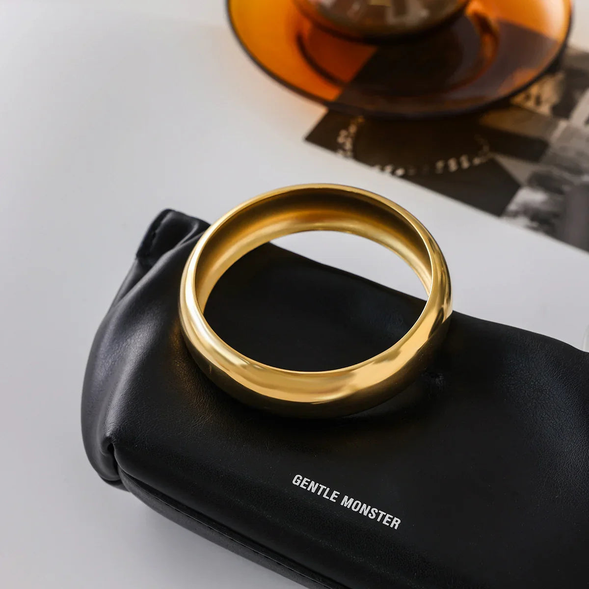 [GALE]Maelis Smooth Gold Bangle