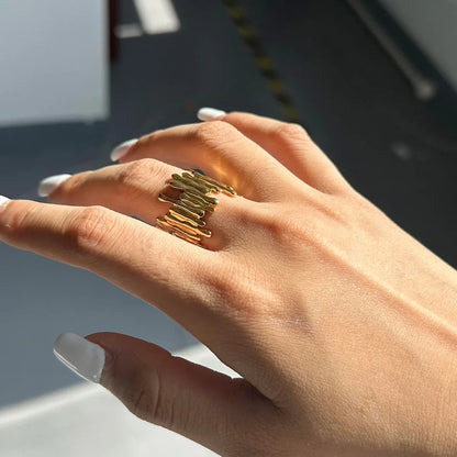 [GALE]Zoella Abstract Gold Ring