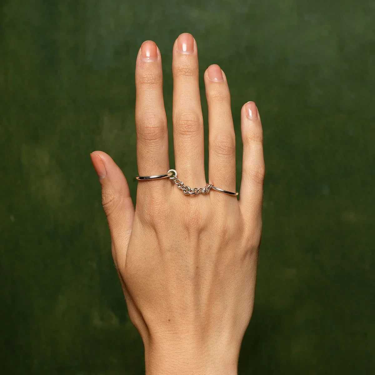 [GALE]Bridget Chain Stacked Ring