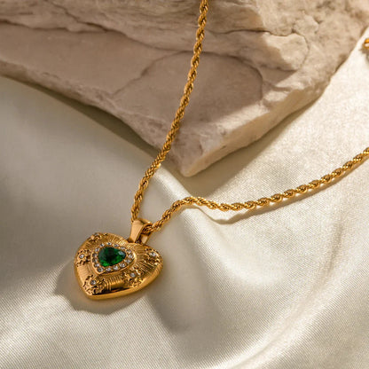 [GALE]Caelus Gold Heart Necklace