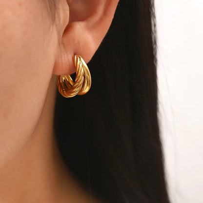 [GALE]Cecilia Layered Earrings
