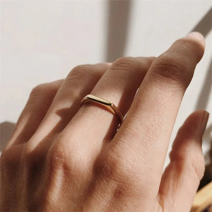 [GALE]Sasha Geometric Gold Ring