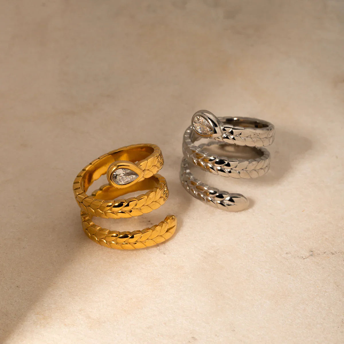 [GALE]Davina Gold Serpent Ring