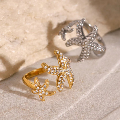 [GALE]Marina Starfish Diamond Ring