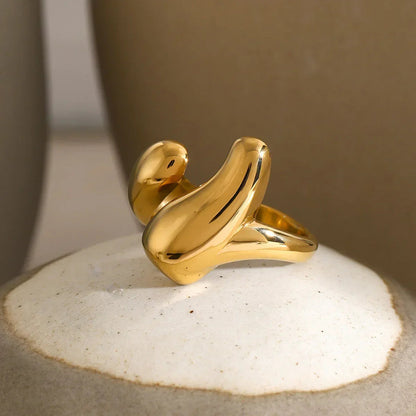 [GALE]Abstract Gold Ring