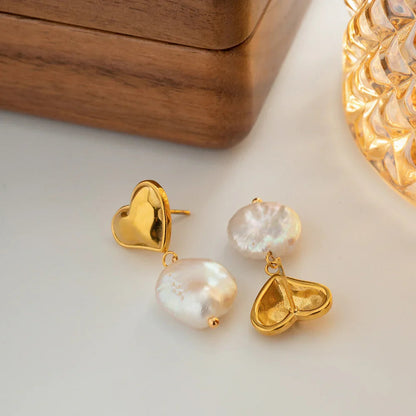 [GALE]Blanche Freshwater Pearl Earrings