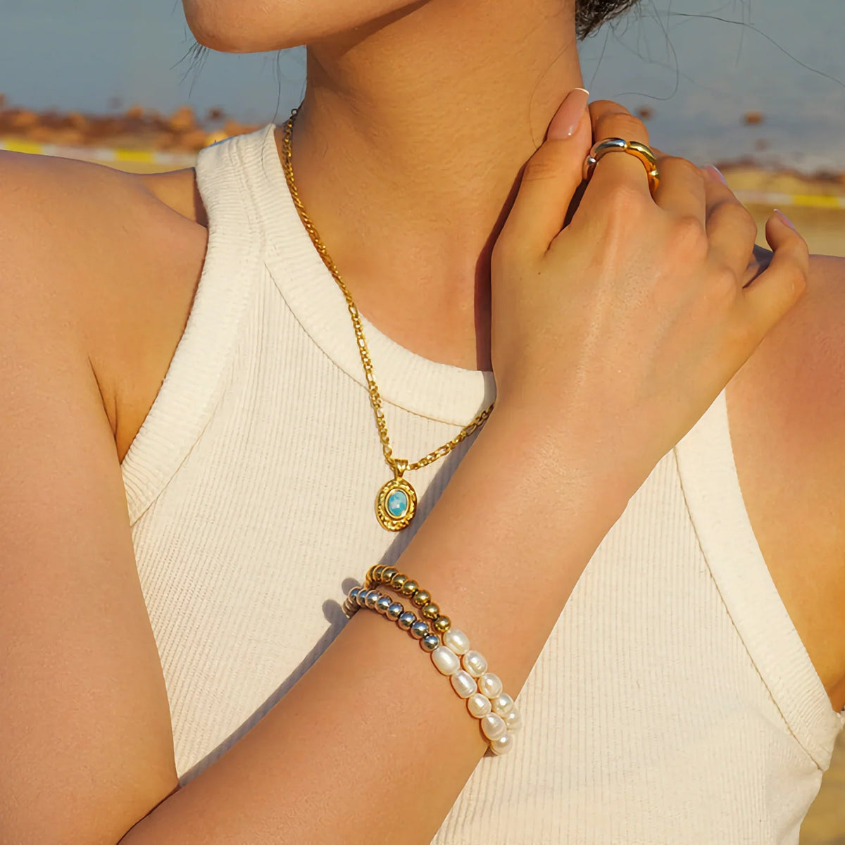 [GALE]Margaux Freshwater Pearl Bracelet