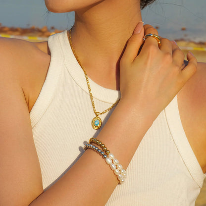 [GALE]Margaux Freshwater Pearl Bracelet