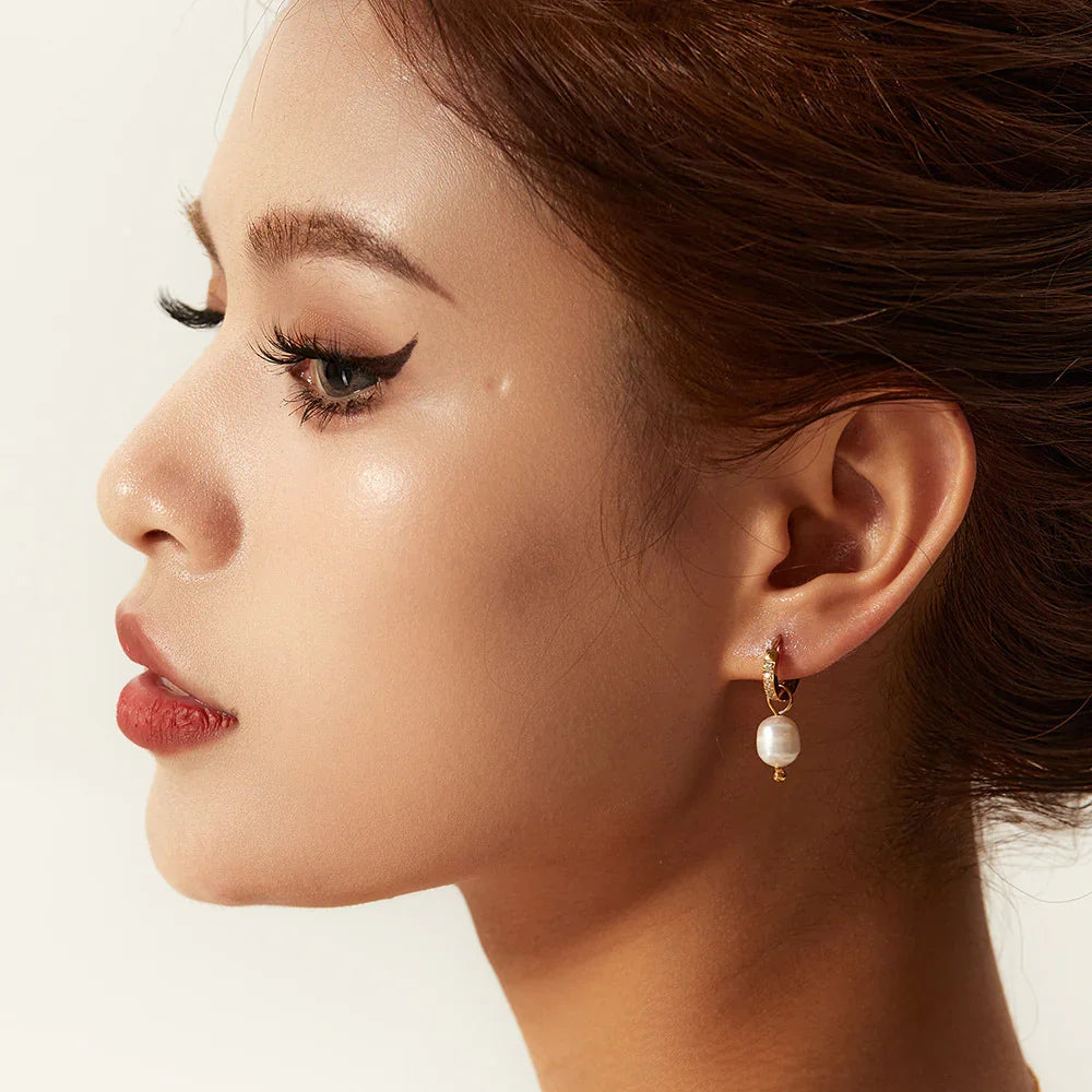 [GALE]Sara Pearl Earrings