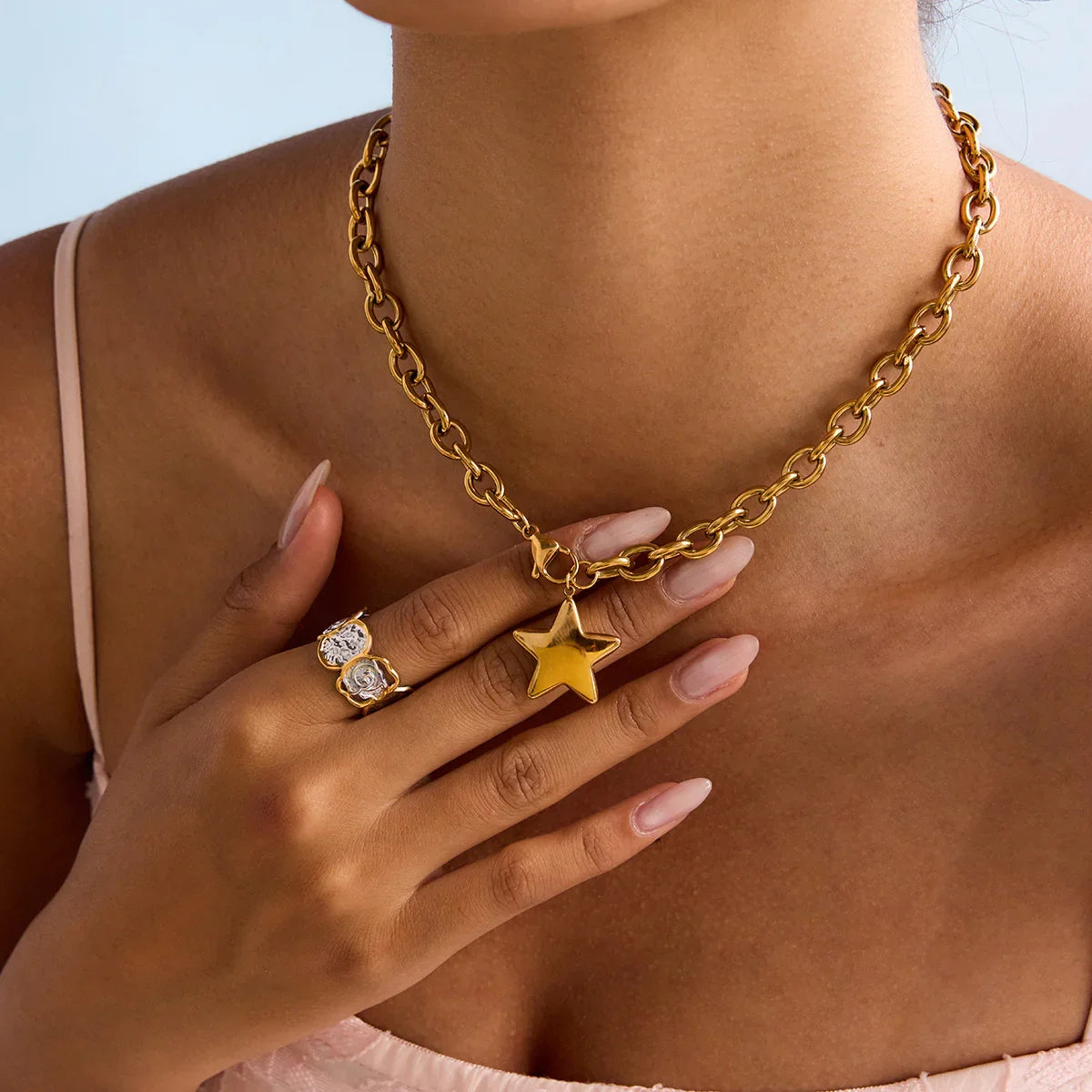 [GALE]Stellaria Gold Star Pendant