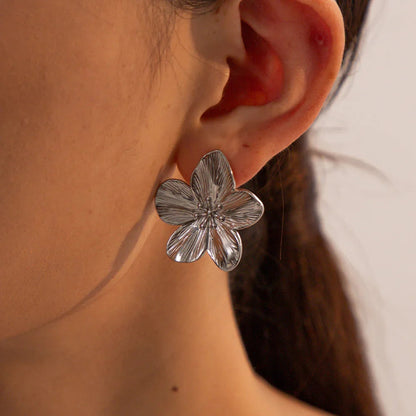 [GALE]Allysa Flower Gold Earrings
