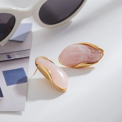 [GALE]Amelise Polished Gemstone Earrings