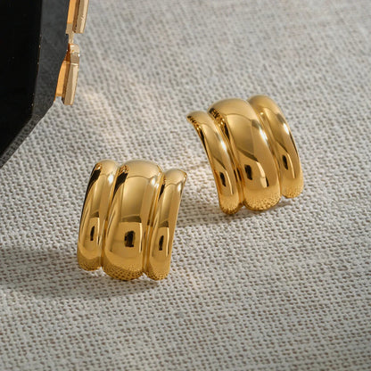 [GALE]Angela Gold Arch Earrings