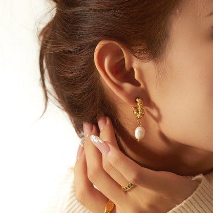 [GALE]Emma Pearl Earrings