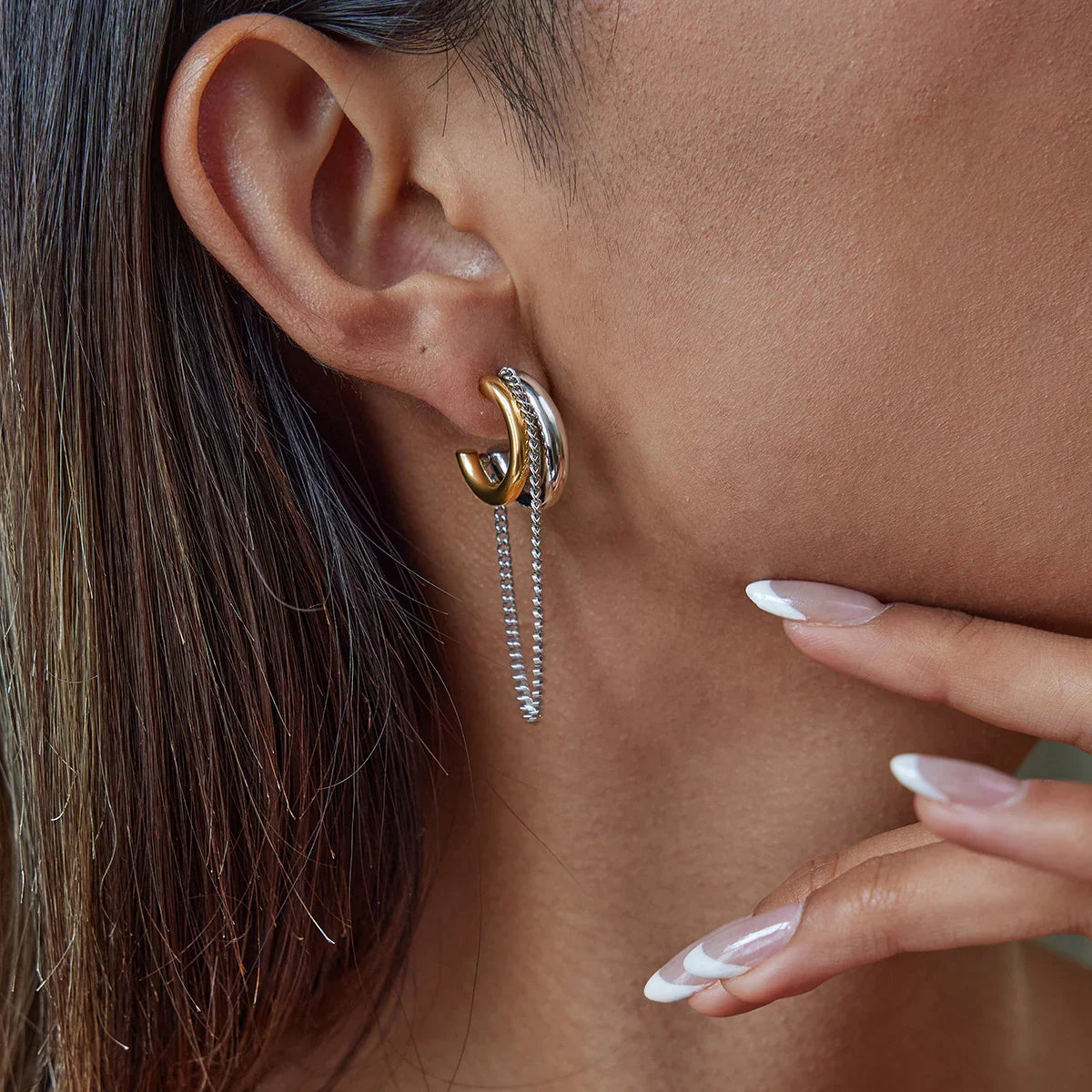 [GALE]Galilea Link Chain Hoops