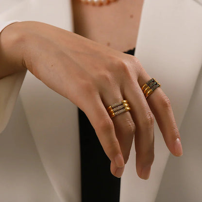 [GALE]Serenity Diamond Gold Ring
