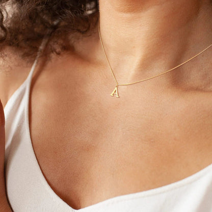 [GALE]Therese Letter Initial Gold Necklace