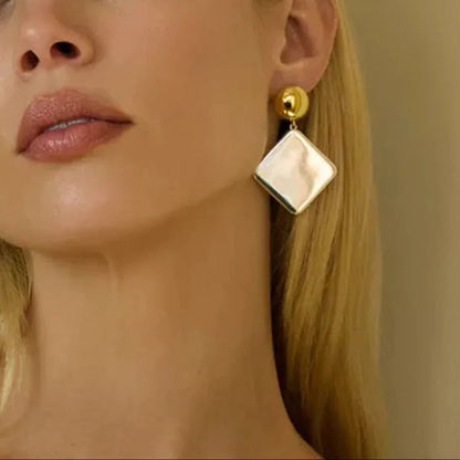 [GALE]Kelly Geometric Drop Earrings