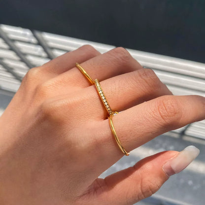 [GALE]Divine Diamond Ring Stack