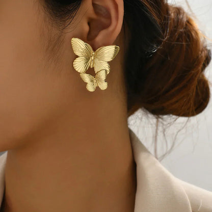 [GALE]Butterfly Gold Earrings