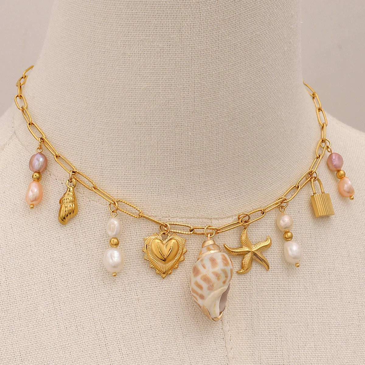 [GALE]Pacific Freshwater Pearl Necklace
