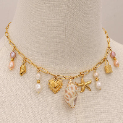 [GALE]Pacific Freshwater Pearl Necklace