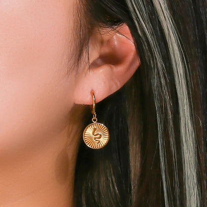 [GALE]Eliana Serpent Coin Earrings