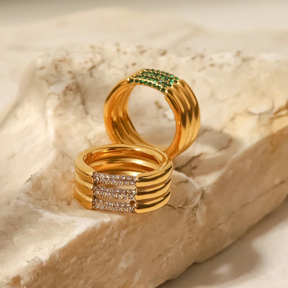 [GALE]Serenity Diamond Gold Ring