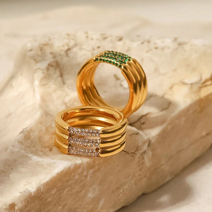 [GALE]Serenity Diamond Gold Ring