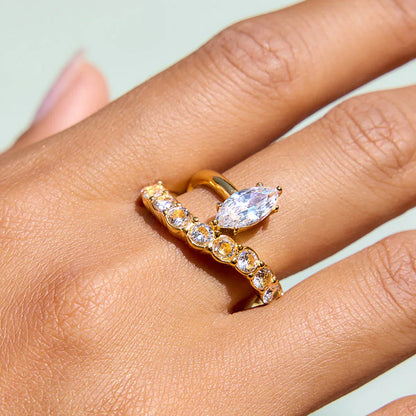 [GALE]Calina Marquise Diamond Ring