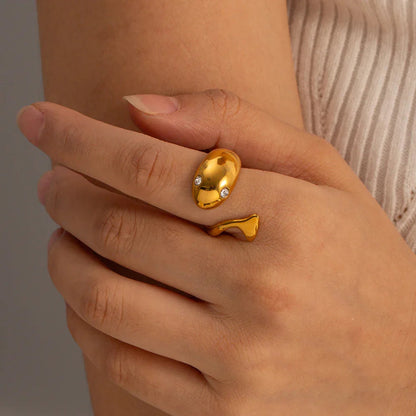 [GALE]Etta Gold Serpent Ring