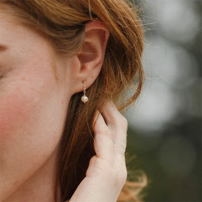 [GALE]Dorothy Pearl Earrings